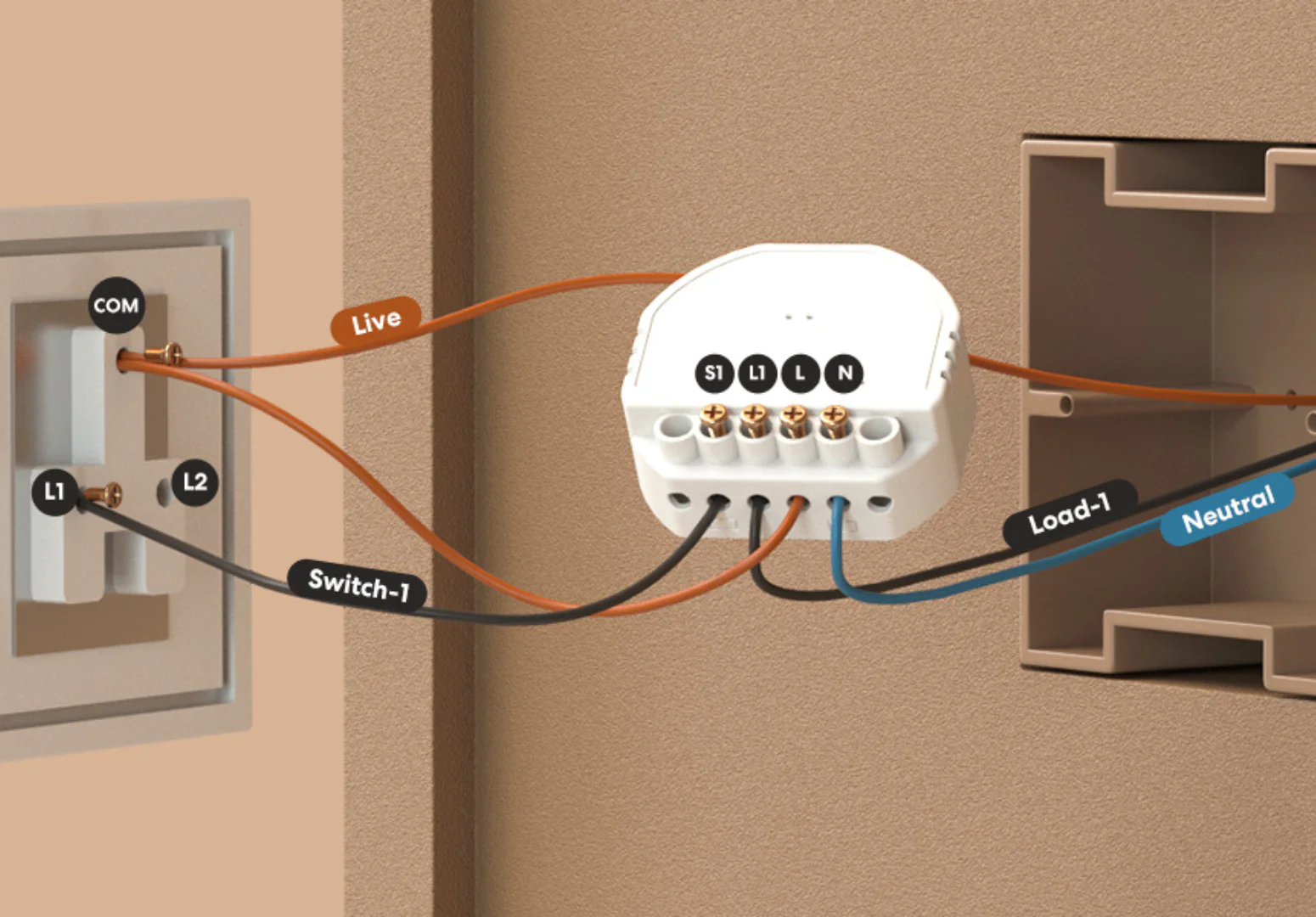 1 1679454088660 Meross Smart Light Switch, Single Pole WiFi Wall Switch, (Needs Neutral Wire)