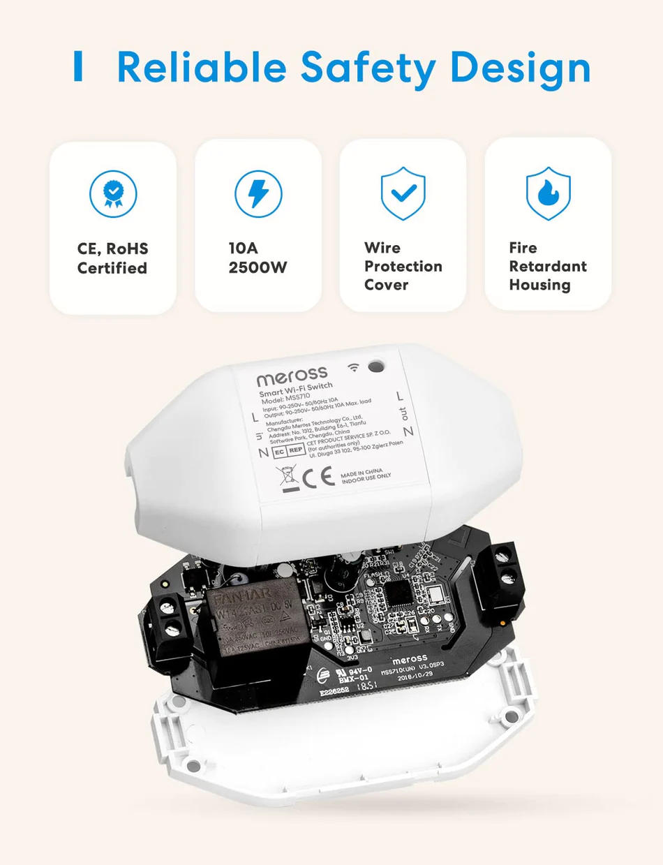 Smart4St. 06 Meross Smart Wi-Fi Switch (MSS710)