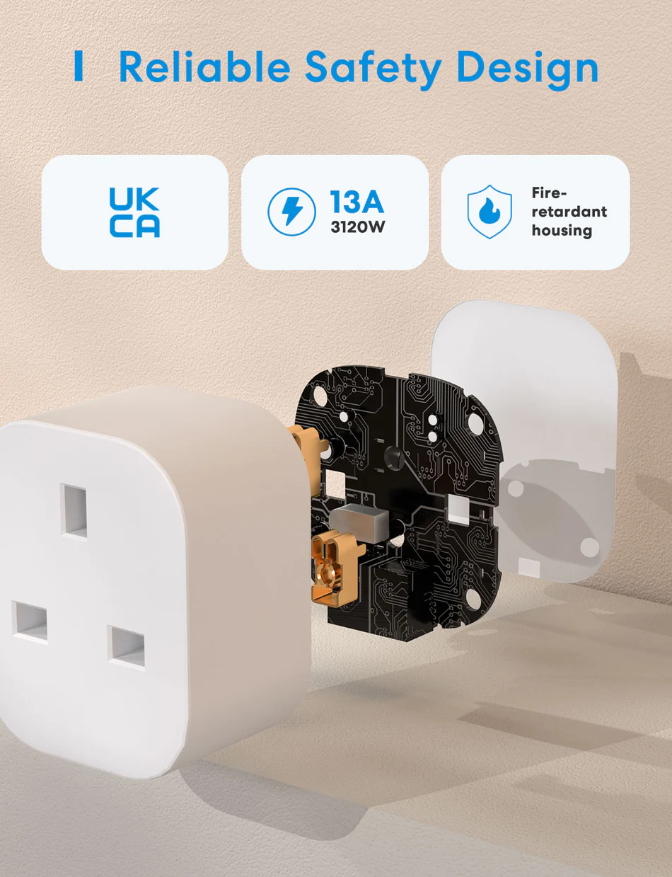 4 fbcb8754 f9bc 48c7 8962 c2d35e5e32eb Meross Smart Wi-Fi Plug Mini X5 Kit, 15 Amp & Reliable Wi-Fi Connection