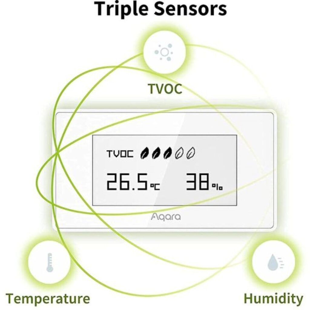 56f68c1e7578315939b69bdc685b3542320e8fcb S200765422 10 Air Quality Monitor with Temperature and Humidity Sensor - Aqara