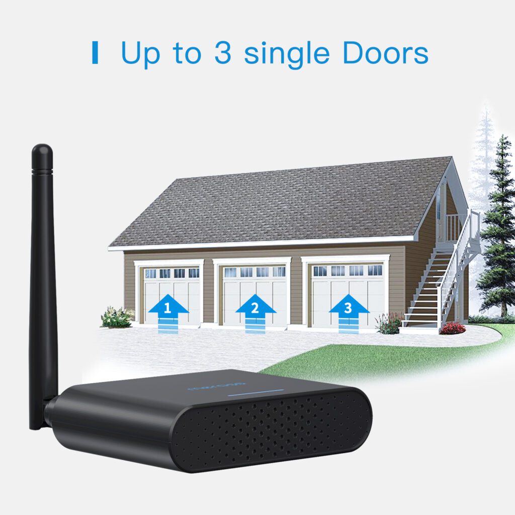 9760708 Meross Smart Garage Door Opener Remote Sensor – Up to 3 Doors